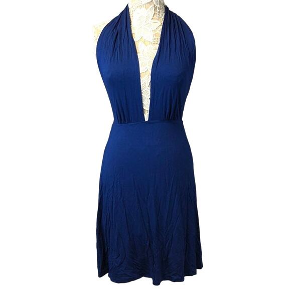 Kenneth Cole Multi-way Convertible Wrap Beach Dress blue size small - Picture 4 of 12